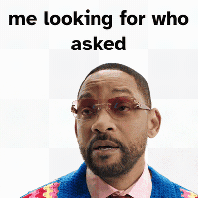 Man In Glasses And Sweater Saying Me Looking For Who Asked GIF