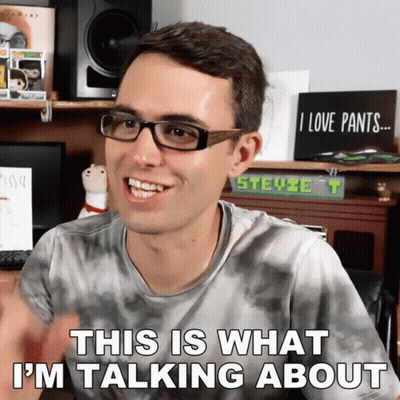 Man In Glasses And Tie-Dye Shirt Saying This Is What I'm Talking About GIF