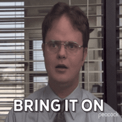 Man In Glasses And Tie Saying Bring It On GIF