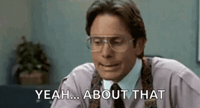 Man In Glasses And Tie Saying Yeah About That GIF
