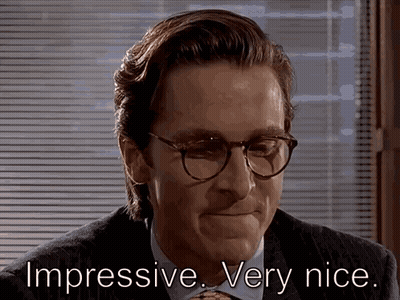 Man In Glasses And Tie Smiling Impressive GIF