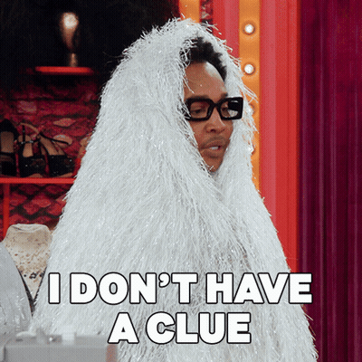 Man In Glasses And White Fur Coat Says I Don't Have A Clue GIF