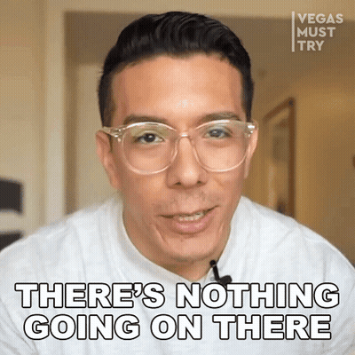 Man In Glasses And White Shirt Says Nothing Going On GIF