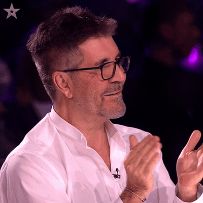 Man In Glasses Applauding GIF