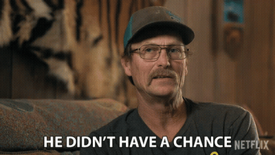 Man In Glasses Hat Didn't Have Chance Netflix GIF