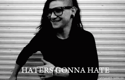 Man In Glasses Haters Gonna Hate GIF