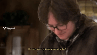 Man In Glasses Laughing Can't Keep Getting Away With This GIF