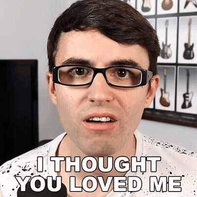 Man In Glasses Saying I Thought You Loved Me GIF