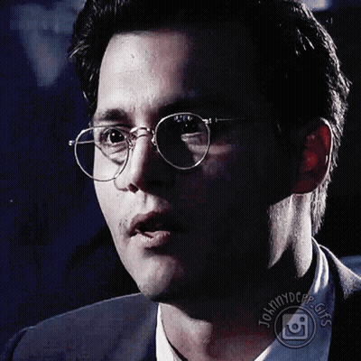 Man In Glasses Saying Johnny GIF