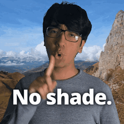 Man In Glasses Saying No Shade Mountains GIF