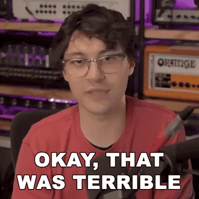 Man In Glasses Saying Okay That Was Terrible GIF