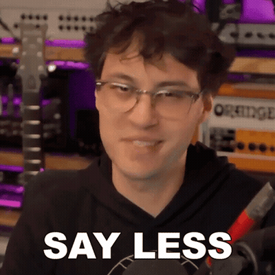 Man In Glasses Saying Say Less By Orange Amp GIF