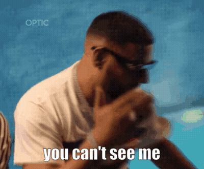 Man In Glasses Saying You Can't See Me GIF