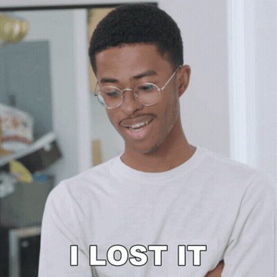 Man In Glasses Says I Lost It GIF