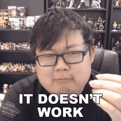 Man In Glasses Says It Doesn't Work GIF