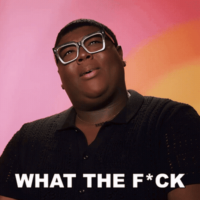 Man In Glasses Says What The F*ck GIF