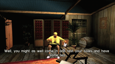 Man In Glasses Sitting In Front Of Co Wall GIF