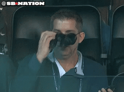 Man In Glasses Sitting In Stadium With SB Nation Logo GIF