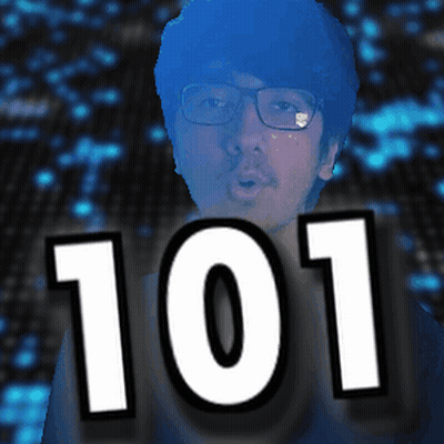 Man In Glasses Standing In Front Of 101 Sign GIF