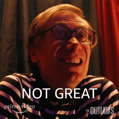 Man In Glasses Striped Shirt Not Great GIF