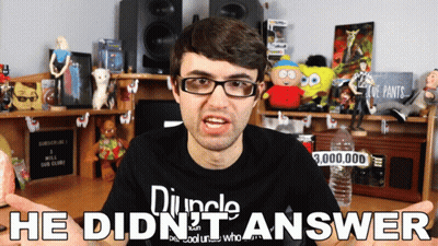Man In Glasses Wearing Uncle He Didn't Answer Shirt GIF