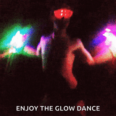 Man In Glow In The Dark Goggles Dancing GIF