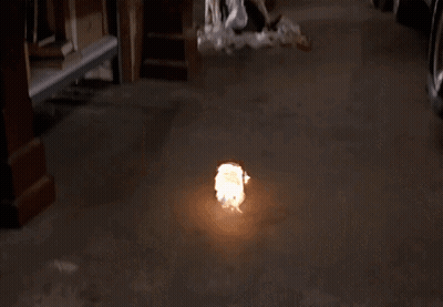 Man In Goggles And Lab Coat Playing Saxophone GIF