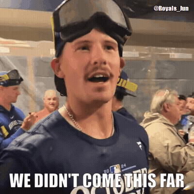 Man In Goggles And Royals 24 Shirt GIF