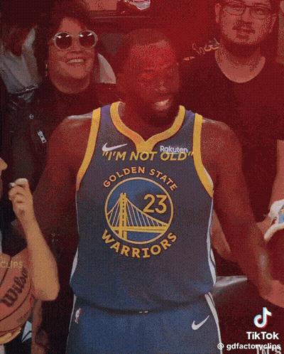 Man In Golden State Warriors Jersey Smiling Thumbs Up GIF
