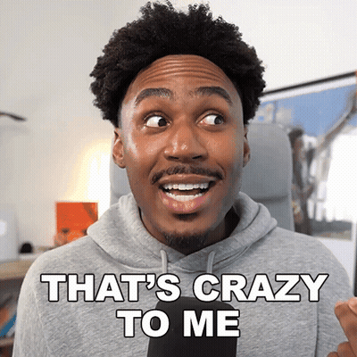 Man In Gray Hoodie Saying That's Crazy To Me GIF