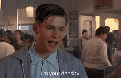 Man In Gray Jacket Saying I'm Your Density GIF