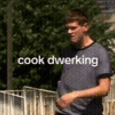 Man In Gray Shirt Cook Dweeking GIF