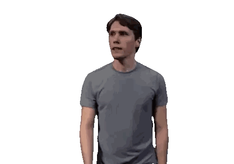 Man In Gray Shirt Sticker