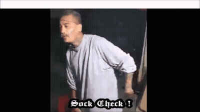 Man In Gray Shirt Says Suck Check GIF