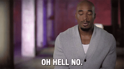 Man In Gray Sweater Saying Oh Hell No GIF