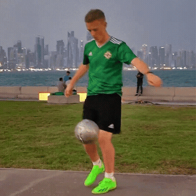 Man In Green Adidas Shirt Dancing GIF