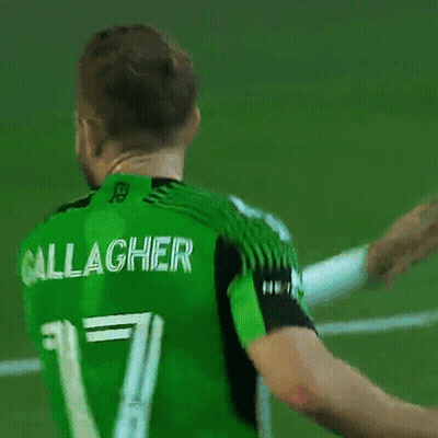 Man In Green And Black Striped Shirt Number 1 GIF