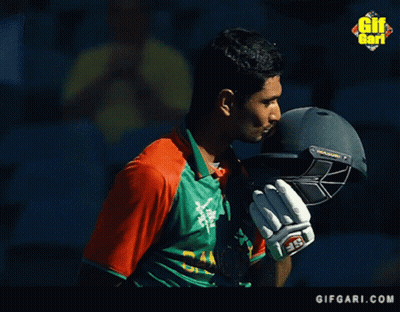 Man In Green And Orange Shirt Saying Bangladesh GIF
