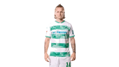Man In Green And White Hofmann Shirt Sticker