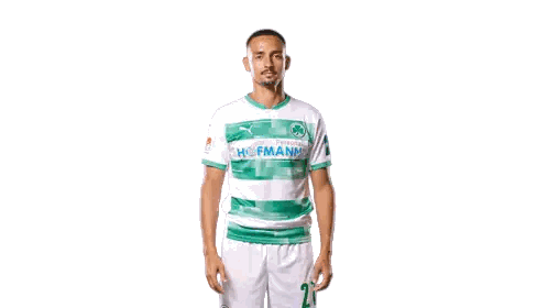 Man In Green And White Hofmann Shirt Sticker