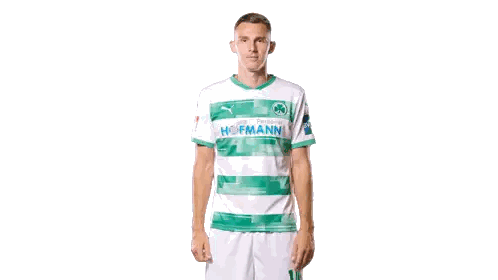 Man In Green And White Jersey Giving Thumbs Up Sticker