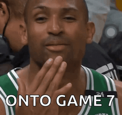 Man In Green And White Jersey With Onto Game 7 GIF