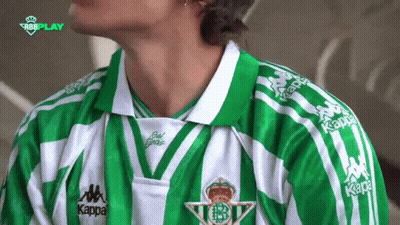 Man In Green And White Kappa Shirt GIF