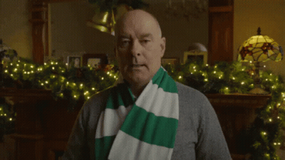 Man In Green And White Scarf GIF