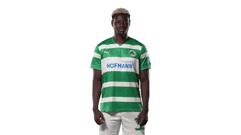 Man In Green And White Striped Hofmann Shirt Sticker