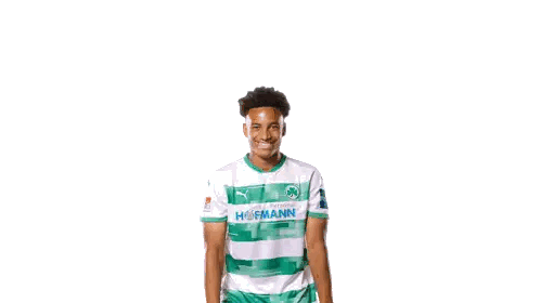 Man In Green And White Striped Shirt Sticker