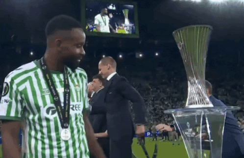 Man In Green And White Striped Shirt Ree GIF