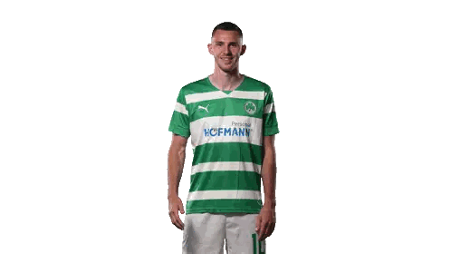 Man In Green And White Striped Shirt Sticker