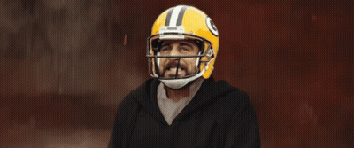 Man In Green Bay Packers Helmet Funny Face GIF