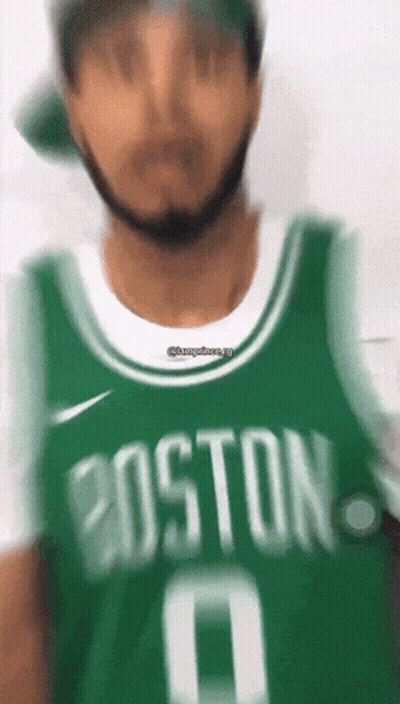 Man In Green Boston Jersey GIF